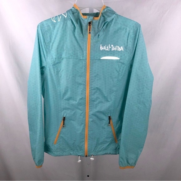 Harley-Davidson Women’s Aqua Melrose Hooded Jacket. 97551-15VW. SZ Small - Picture 1 of 6